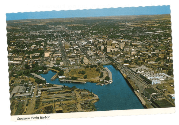 Stockton Yacht Harbor Postcard