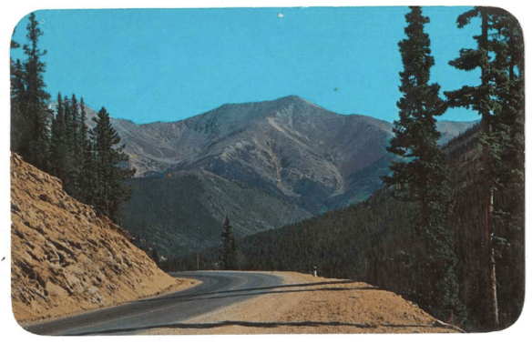 Up to Monarch Pass Postcard